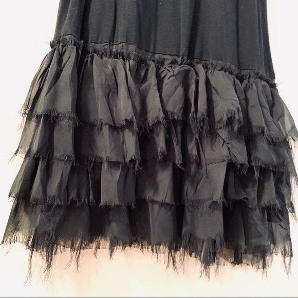 Gypsy Junkies ruffle tee dress size S/M - Picture 3 of 6